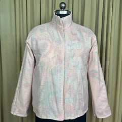 Boho Hand Embroidered Velvet Suzani Jacket, White Floral Open Front Coat Winter Wear Free Size Robe Retro Chic Free Size Robe Blazer for Her