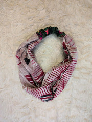 Bohemian Front Knot Handmade Recycled Vintage Silk Sari Headband Hair Accessories Cute Girly Bridesmaids Gift - Set of 3