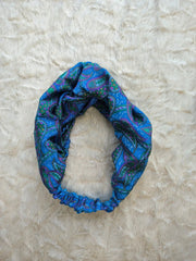 Bohemian Front Knot Handmade Recycled Vintage Silk Sari Headband Hair Accessories Cute Girly Bridesmaids Gift - Set of 3