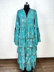 Boho Ruffle Kimono Girly Chic Frill Duster cardigan For Women | Everyday Wear, Beach Resort Coverup | Perfect Bridesmaids