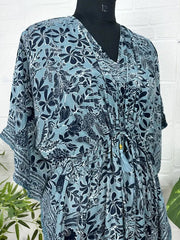 New Silk Blend Kaftan Ultimate Luxury Loungewear for Beach Nightwear Nighty Soft Light Flowy Gown Romantic Gift Her Anniversary | Hens Party