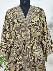 New Silk Riya Long Kimono Boho Robe Soft Lightweight Breathable Beach Coverup | Perfect Gift For Her
