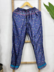 Recycle Silk Long Pajama Set, Lightweight and Breathable PJ Nightwear, Sustainable Women Girly Pajama Sleepwear Set, Silk Top and Bottom Gift for Her | S/M Size