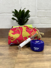 Block Print Toiletry & Makeup Bag | Quilted Wash Bag | Set of 3
