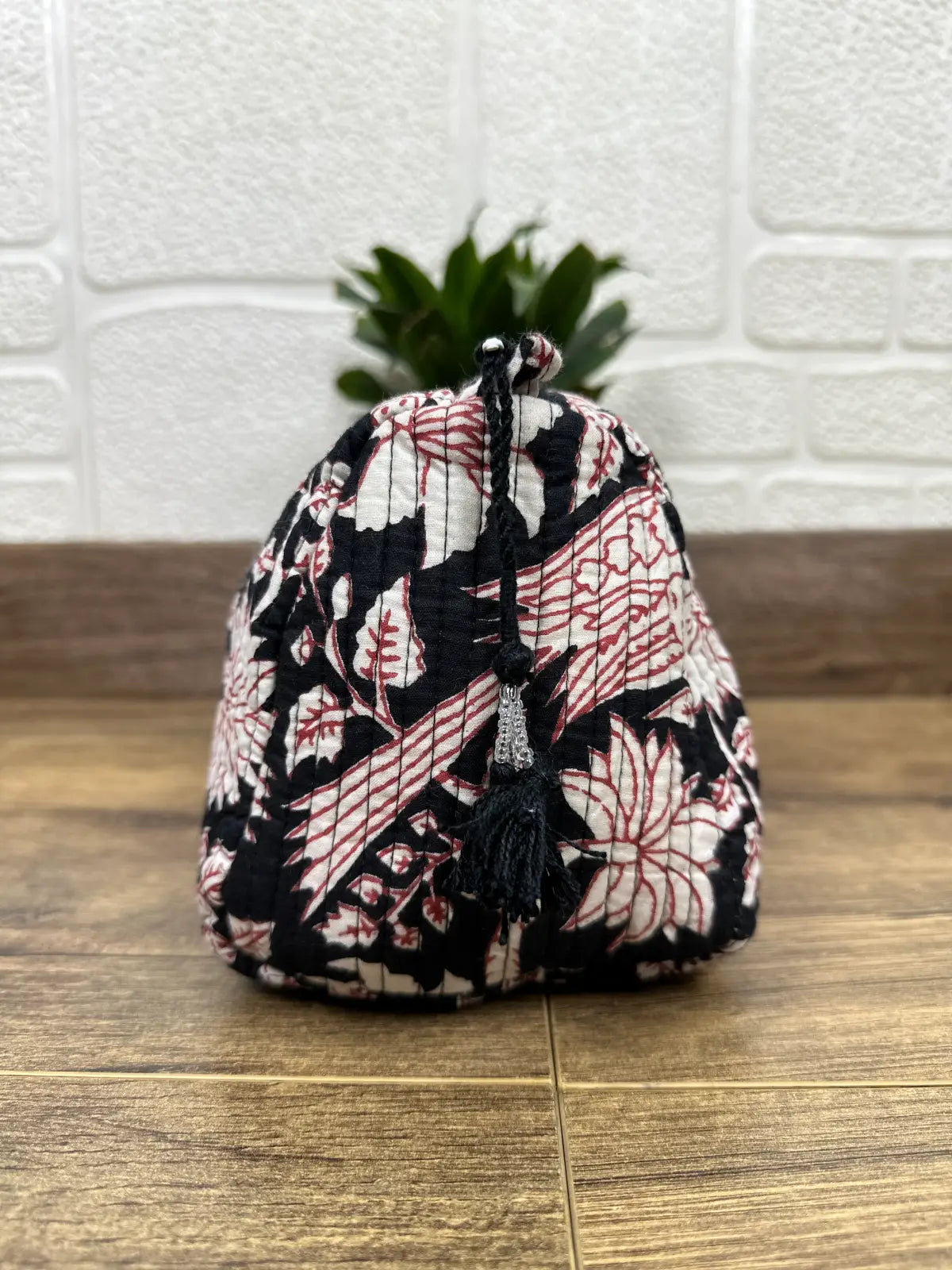Block Print Toiletry & Makeup Bag | Quilted Wash Bag | Set of 3
