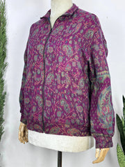 Handmade Paisley Floral Jacket: Boho Chic Yak Wool Blend Bolero