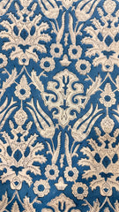 Pure Soft Cotton Bedsheet with Pillow Covers | Hand Block Printed Jaipuri Floral Bedspread Queen King Size Summer Bedding | Mughal Dream Art
