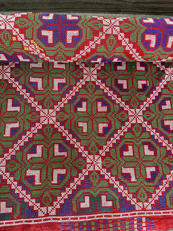 Hand Embroidery Vintage Throw Sofa Cover Bedspread Blanket Style 1533
