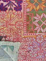 Hand Embroidery Vintage Throw Sofa Cover Bedspread Blanket Style 1535