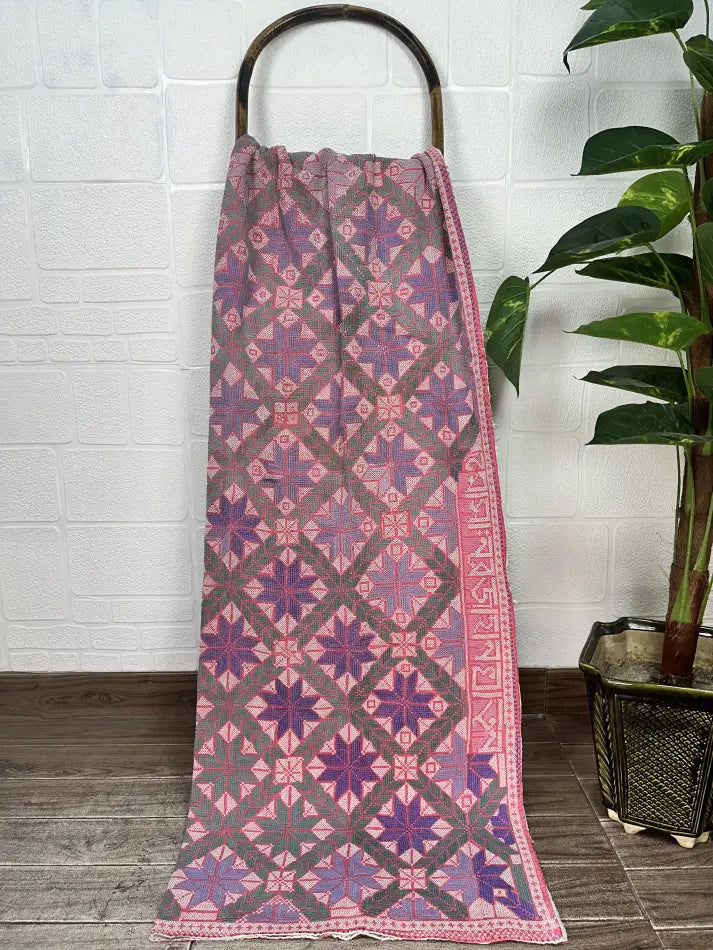 Hand Embroidery Vintage Throw Sofa Cover Bedspread Blanket Style 1537