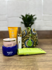 Block Print Toiletry & Makeup Bag | Quilted Wash Bag