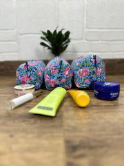 Block Print Toiletry & Makeup Bag | Quilted Wash Bag