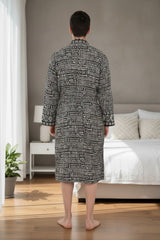 Pure Cotton Handblock Men Kimono | Indian Printed Man House Robe, Boho Beach Coverup Dressing Gown, Lightweight Loungewear, Gift For Him Dad