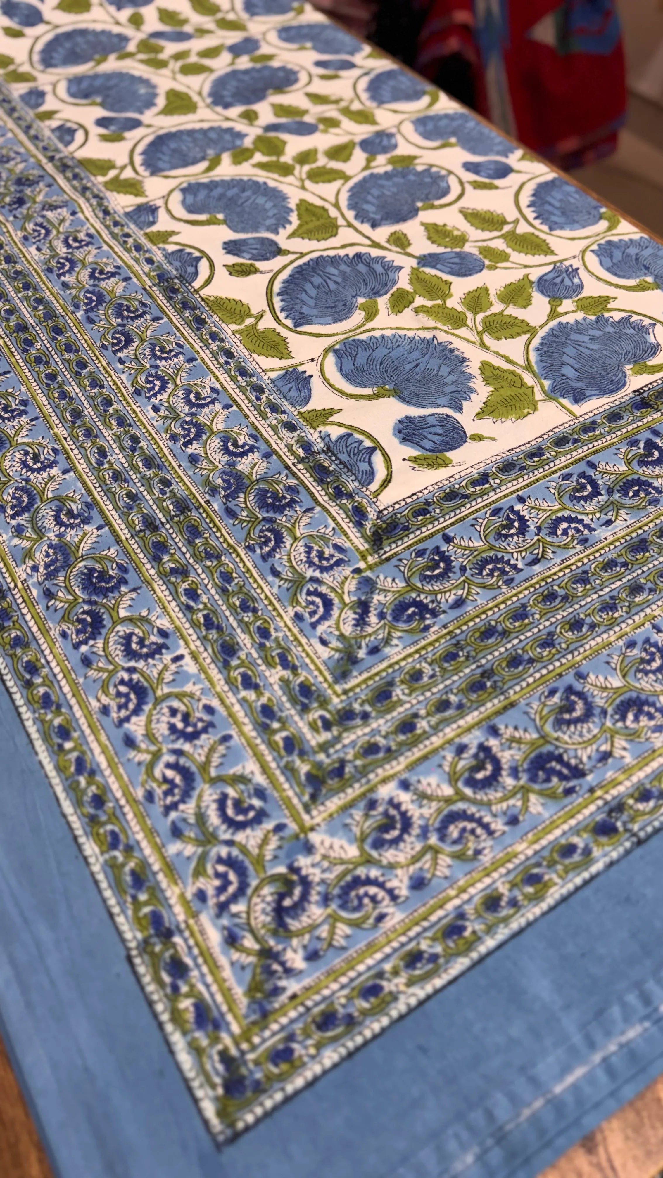 Pure Soft Cotton Bedsheet Set with Pillow Covers | Hand Block Printed Jaipuri Floral | Queen King Size Summer Bedspread | Boho Home Accent