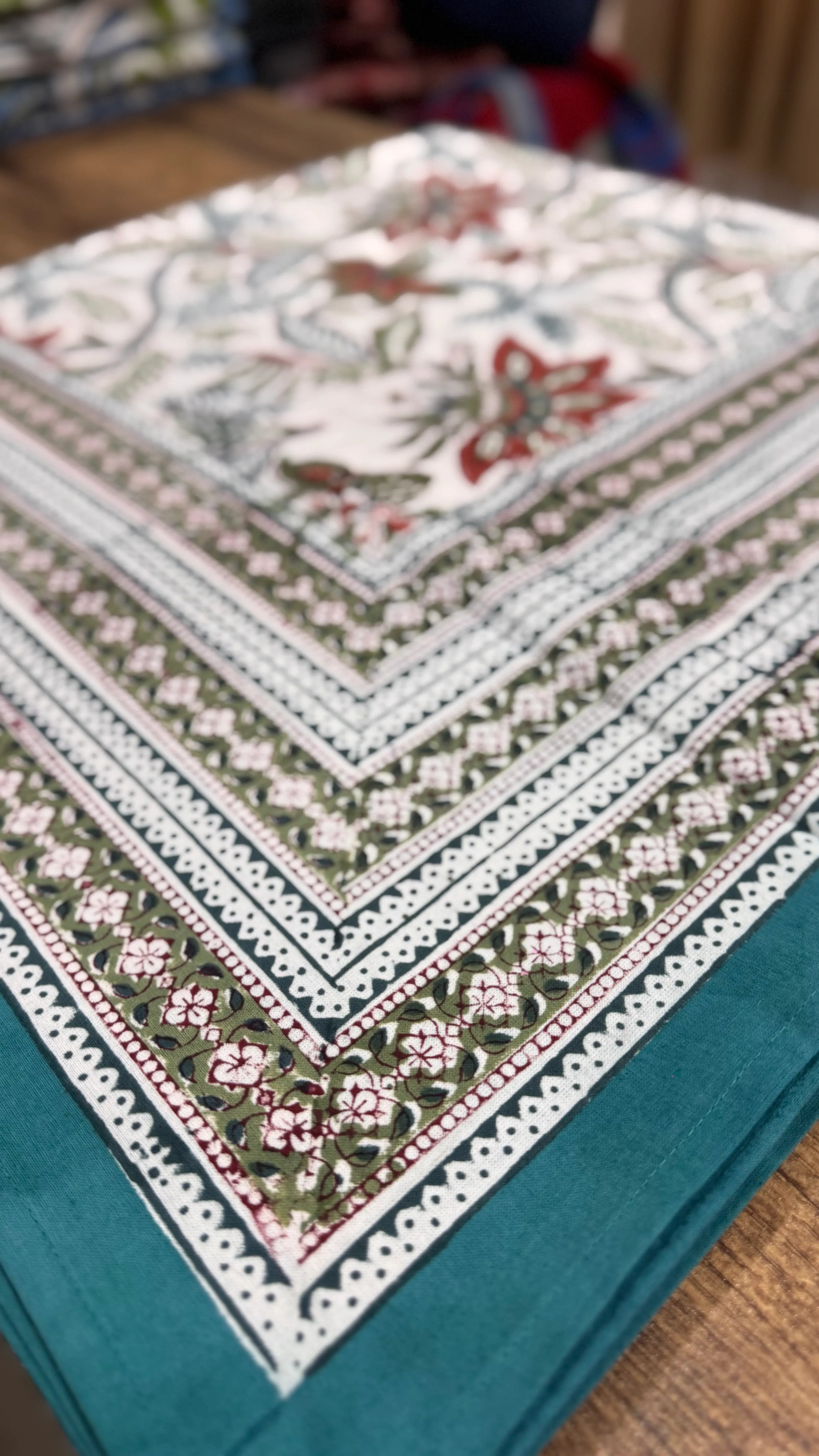 Pure Soft Cotton Bedsheet with Pillow Covers | Hand Block Printed Jaipuri Floral, Queen King Size, Summer Bedspread, Boho Gift Set Decor Art