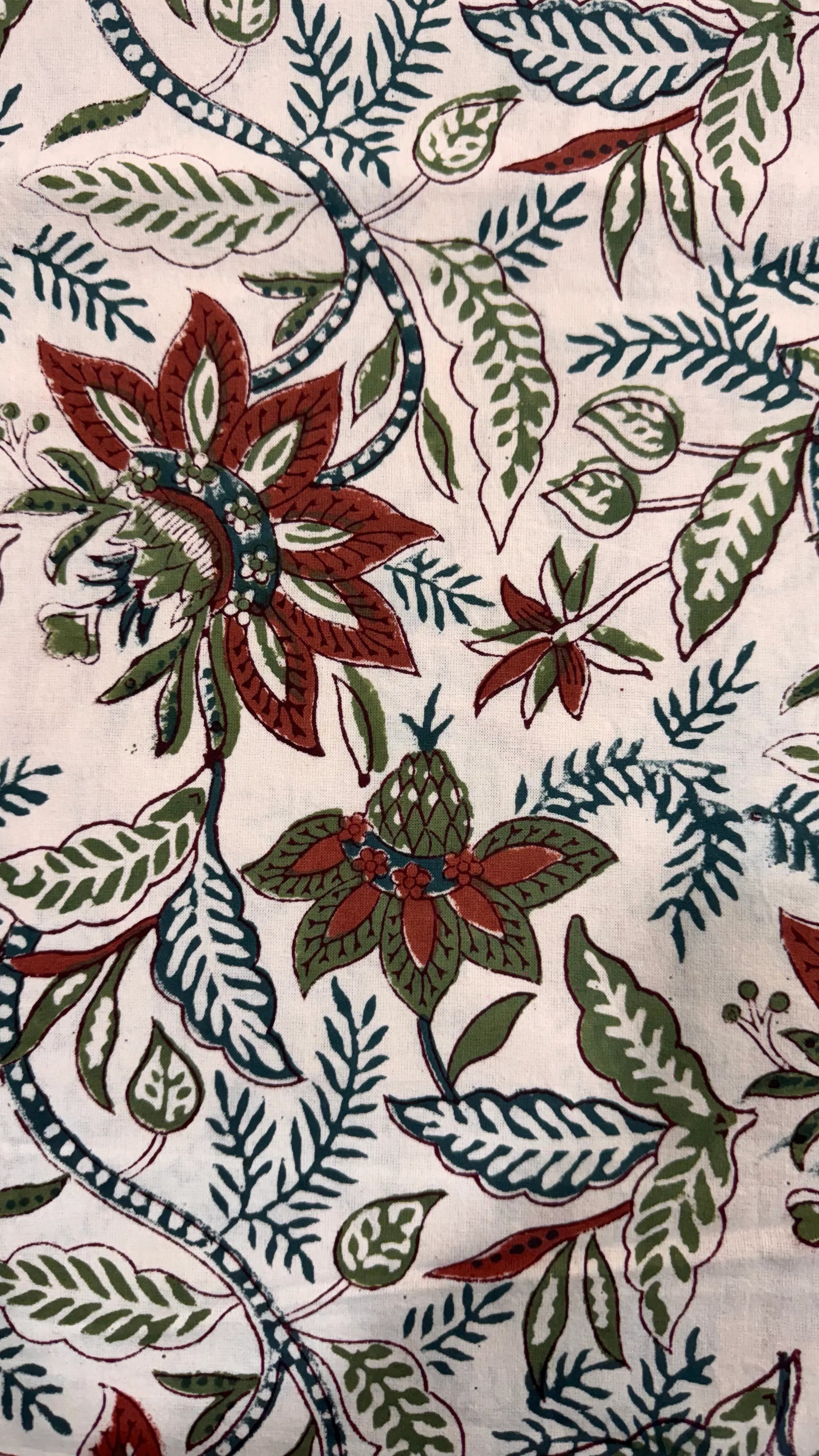 Pure Soft Cotton Bedsheet with Pillow Covers | Hand Block Printed Jaipuri Floral, Queen King Size, Summer Bedspread, Boho Gift Set Decor Art