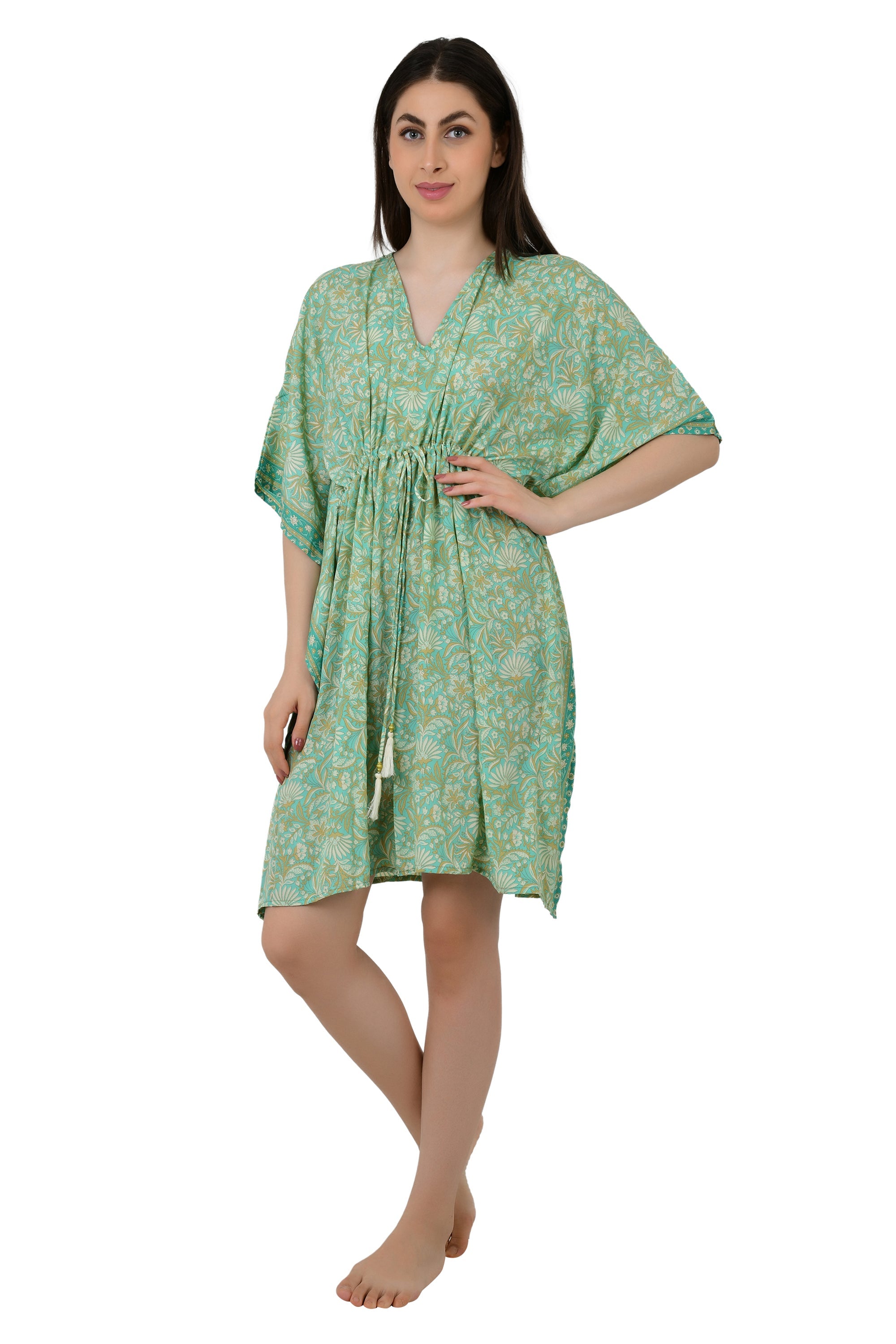 New Silk Blend Kaftan Ultimate Luxury Loungewear for Beach Nightwear Nighty Soft Light Flowy Gown Romantic Gift Her Anniversary | Hens Party