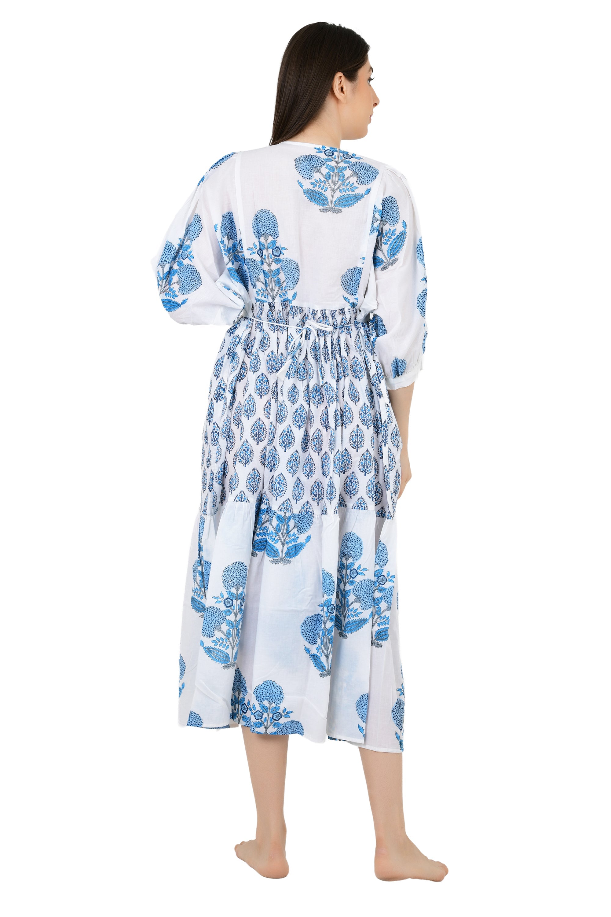 Boho Pure Cotton Maxi Dress Soft Breathable Sustainable Clothing For All Occasions | Perfect Gift For Her
