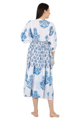 Boho Pure Cotton Maxi Dress Soft Breathable Sustainable Clothing For All Occasions | Perfect Gift For Her