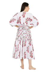 Boho Pure Cotton Maxi Dress Soft Breathable Sustainable Clothing For All Occasions | Perfect Gift For Her