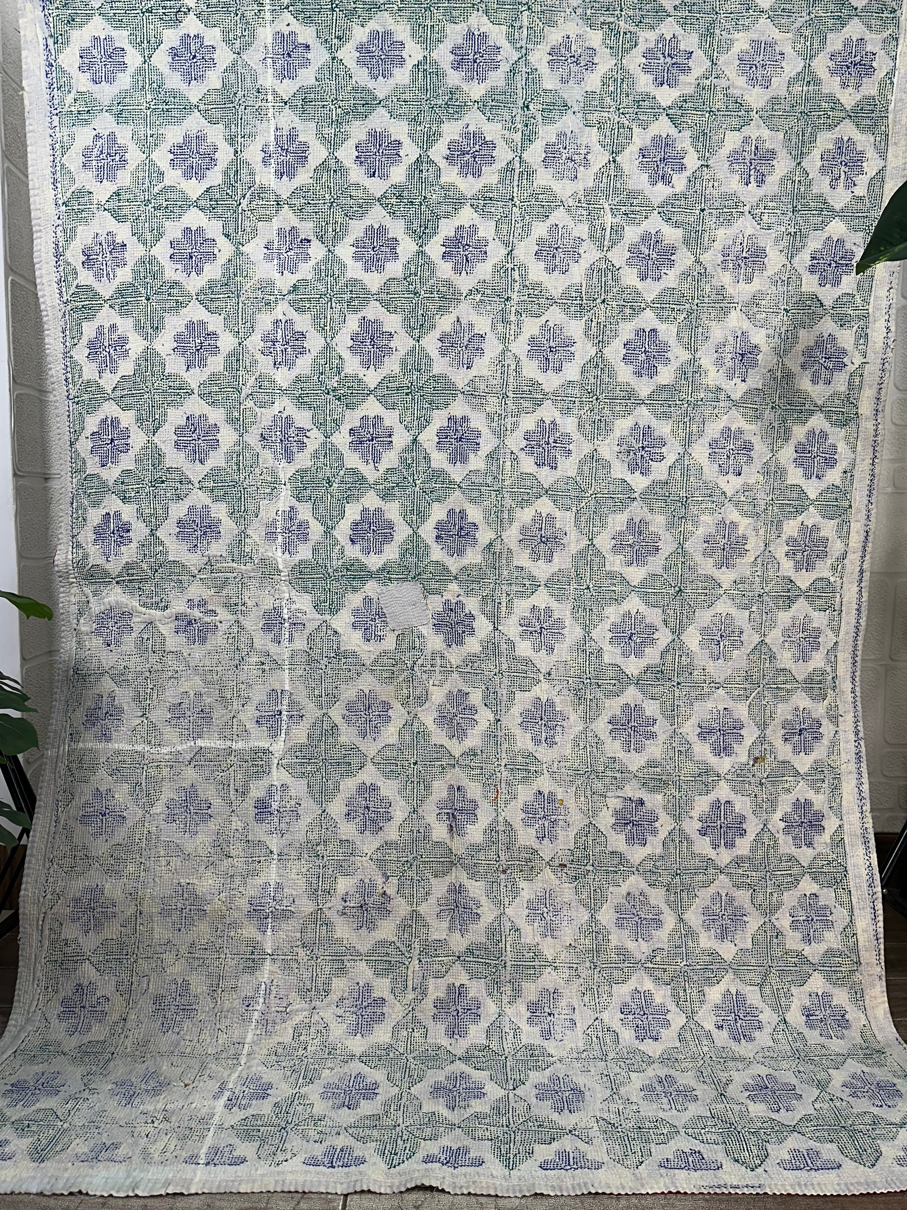 Hand Embroidery Vintage Throw Sofa Cover Bedspread Blanket Style 1540