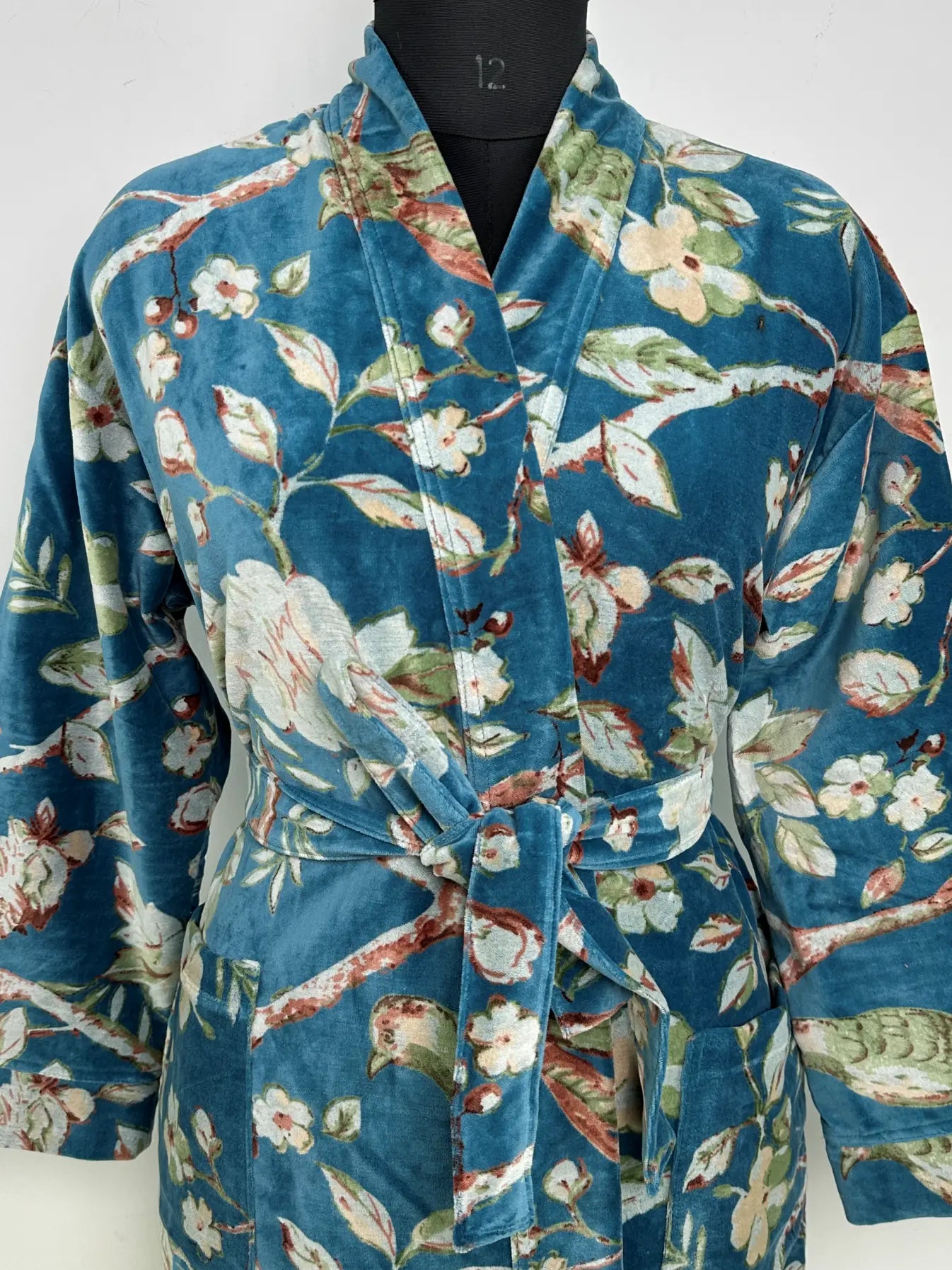 Luxury Velvet Women Kimono | Boho Dressing Gown Reversible With Lining, Womens Clothing Bridal Robe, Smoking Jacket For Him Spa Gift For Her