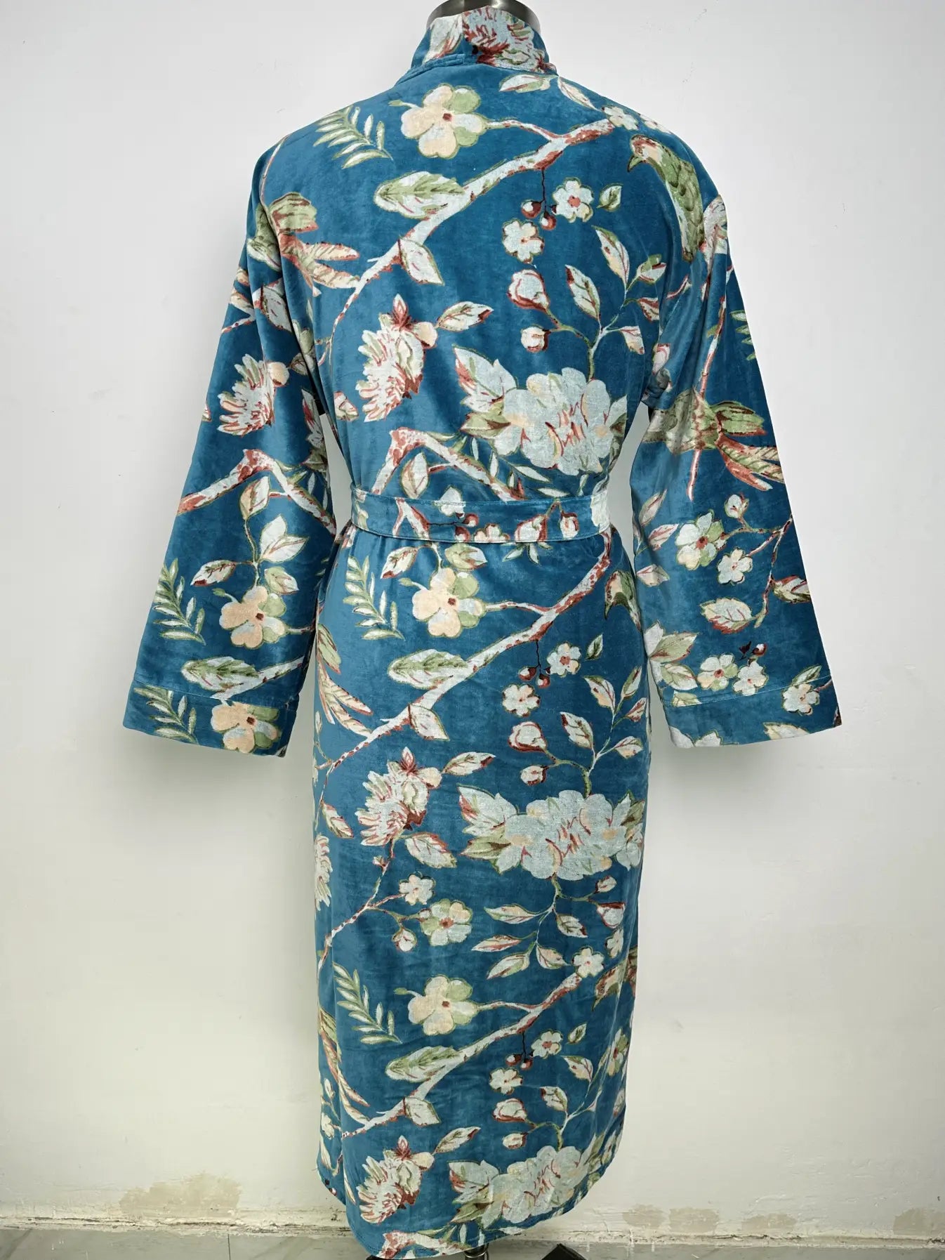 Luxury Velvet Women Kimono | Boho Dressing Gown Reversible With Lining, Womens Clothing Bridal Robe, Smoking Jacket For Him Spa Gift For Her