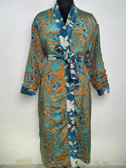 Luxury Velvet Women Kimono | Boho Dressing Gown Reversible With Lining, Womens Clothing Bridal Robe, Smoking Jacket For Him Spa Gift For Her