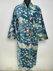 Luxury Velvet Women Kimono | Boho Dressing Gown Reversible With Lining, Womens Clothing Bridal Robe, Smoking Jacket For Him Spa Gift For Her