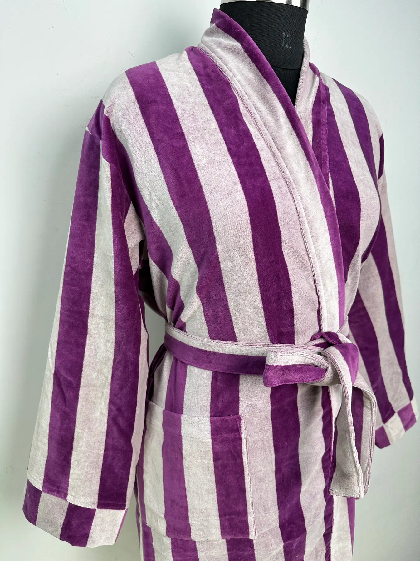 Cozy Velvet Womens Kimono | Boho Dressing Gown Reversible With Lining, Womens Clothing, Bridal Robe, Smoking Jacket For Him, Gift For Her