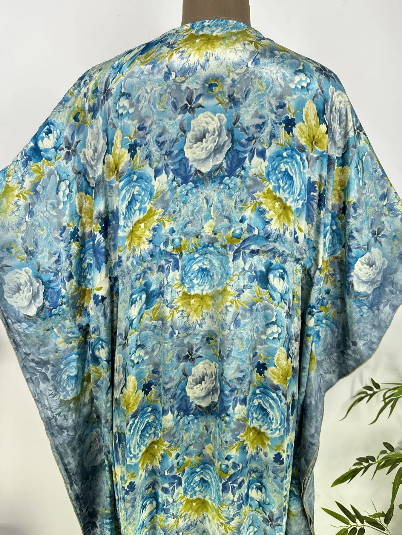 Kaftan Dress | Recycle Silky Soft Women Clothing, Oversize Resort Wear Caftan, Boho Beach Cover Up, Women Loose Fit Midi Dress, Gift for Her