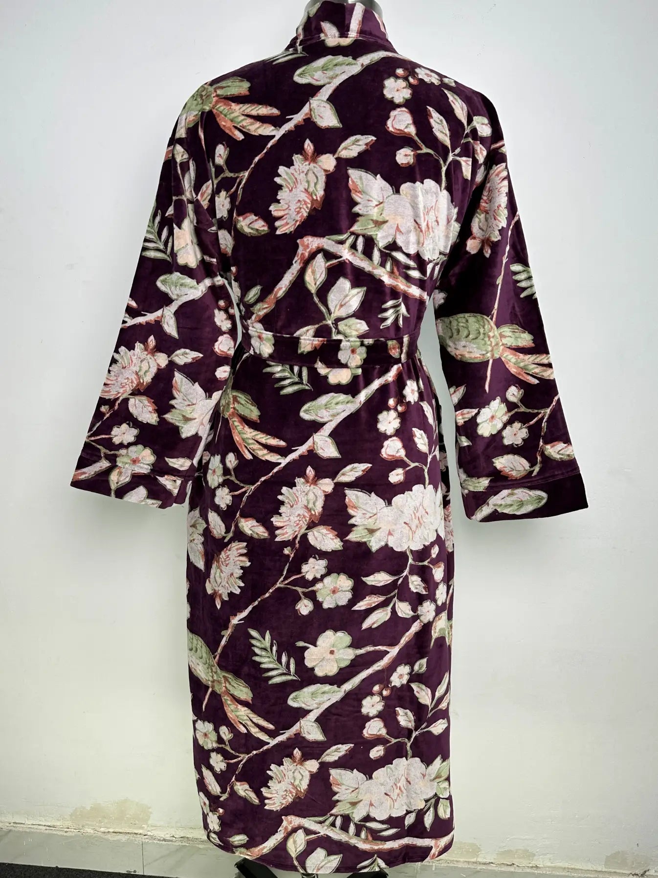 Luxury Velvet  Womens Kimono | Boho Reversible Dressing Gown With Lining, Womens Clothing, Bridal Robe, Smoking Jacket For Him, Spa Gift