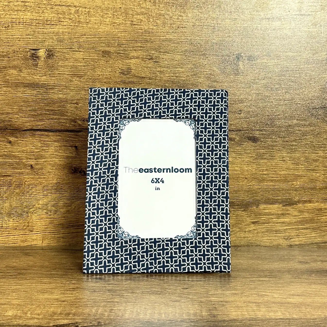 Picture Frame Cotton Fabric Wrapped Desktop Photo Frame | Floral Print Handmade Recycle Paper Stand Sustainable Gift Idea Eco Friendly Decor