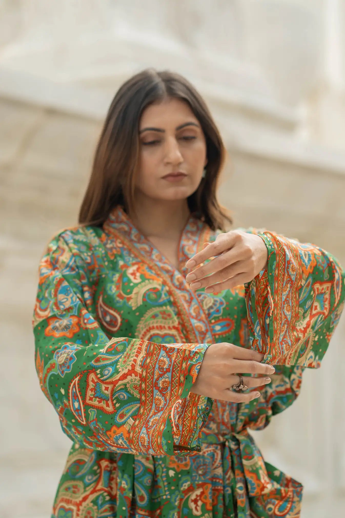 Luxury Silk Blend Kimono for Women | Long Dressing Gown, Soft Breathable Loungewear, Sleepwear, Bridesmaid & Beach Resort Wear Gift for Her