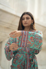 Luxury Silk Blend Kimono for Women | Long Dressing Gown, Soft Breathable Loungewear, Sleepwear, Bridesmaid & Beach Resort Wear Gift for Her