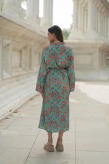 Luxury Silk Blend Kimono for Women | Long Dressing Gown, Soft Breathable Loungewear, Sleepwear, Bridesmaid & Beach Resort Wear Gift for Her