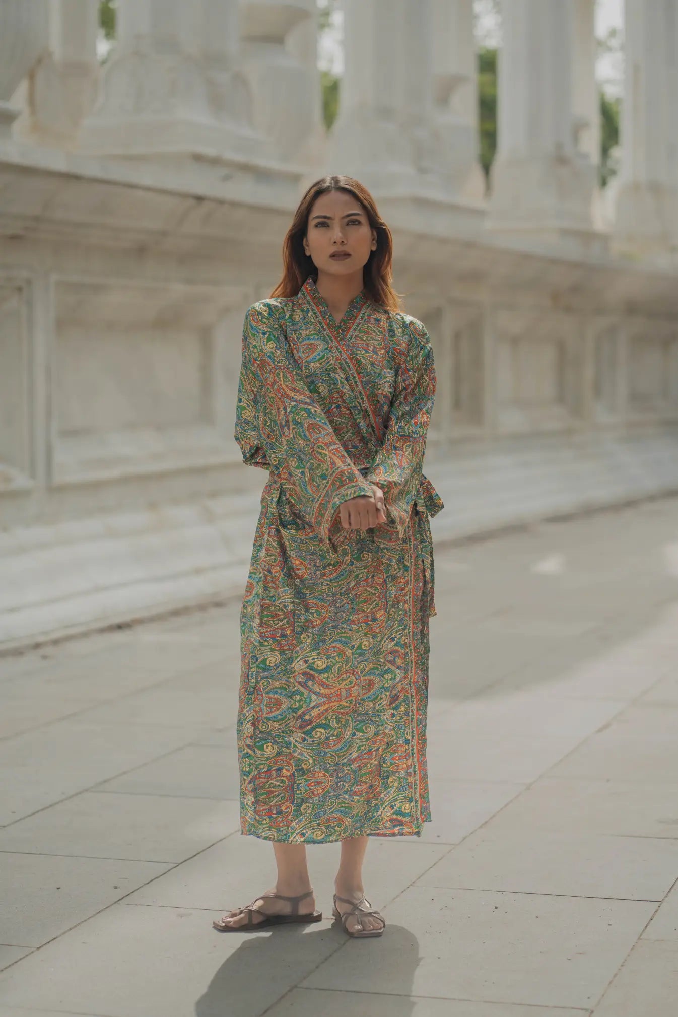 Luxury Silk Blend Kimono for Women | Long Dressing Gown, Soft Breathable Loungewear, Sleepwear, Bridesmaid & Beach Resort Wear Gift for Her