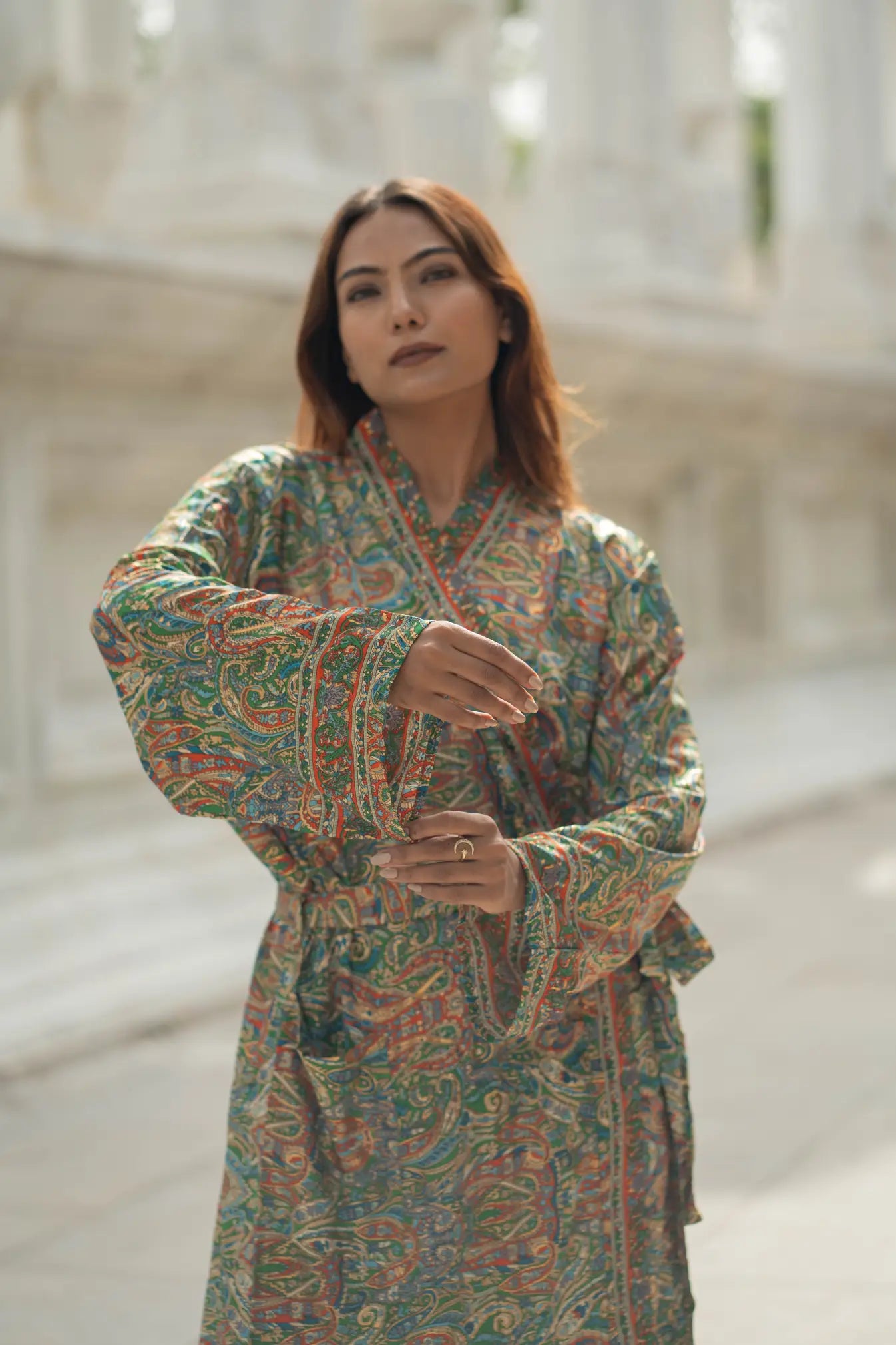 Luxury Silk Blend Kimono for Women | Long Dressing Gown, Soft Breathable Loungewear, Sleepwear, Bridesmaid & Beach Resort Wear Gift for Her