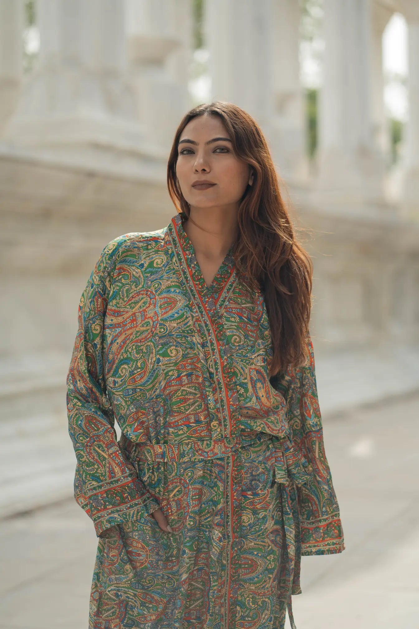 Luxury Silk Blend Kimono for Women | Long Dressing Gown, Soft Breathable Loungewear, Sleepwear, Bridesmaid & Beach Resort Wear Gift for Her