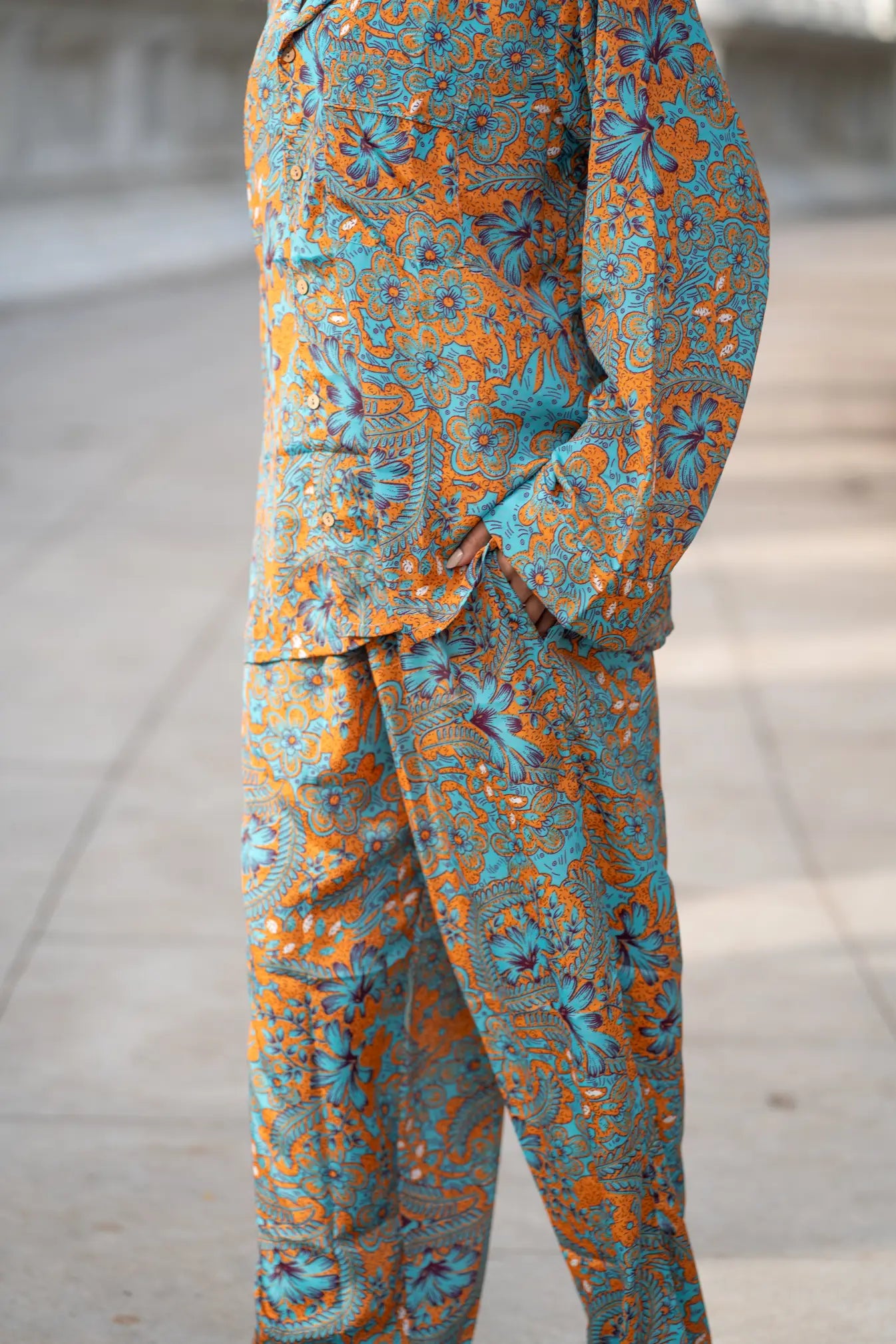 Luxury Silk Blend Women's Pajama Set | Soft Breathable Loungewear Nightwear | Bridesmaid PJs, With Side Pockets, Co ord Set, Gift for Her