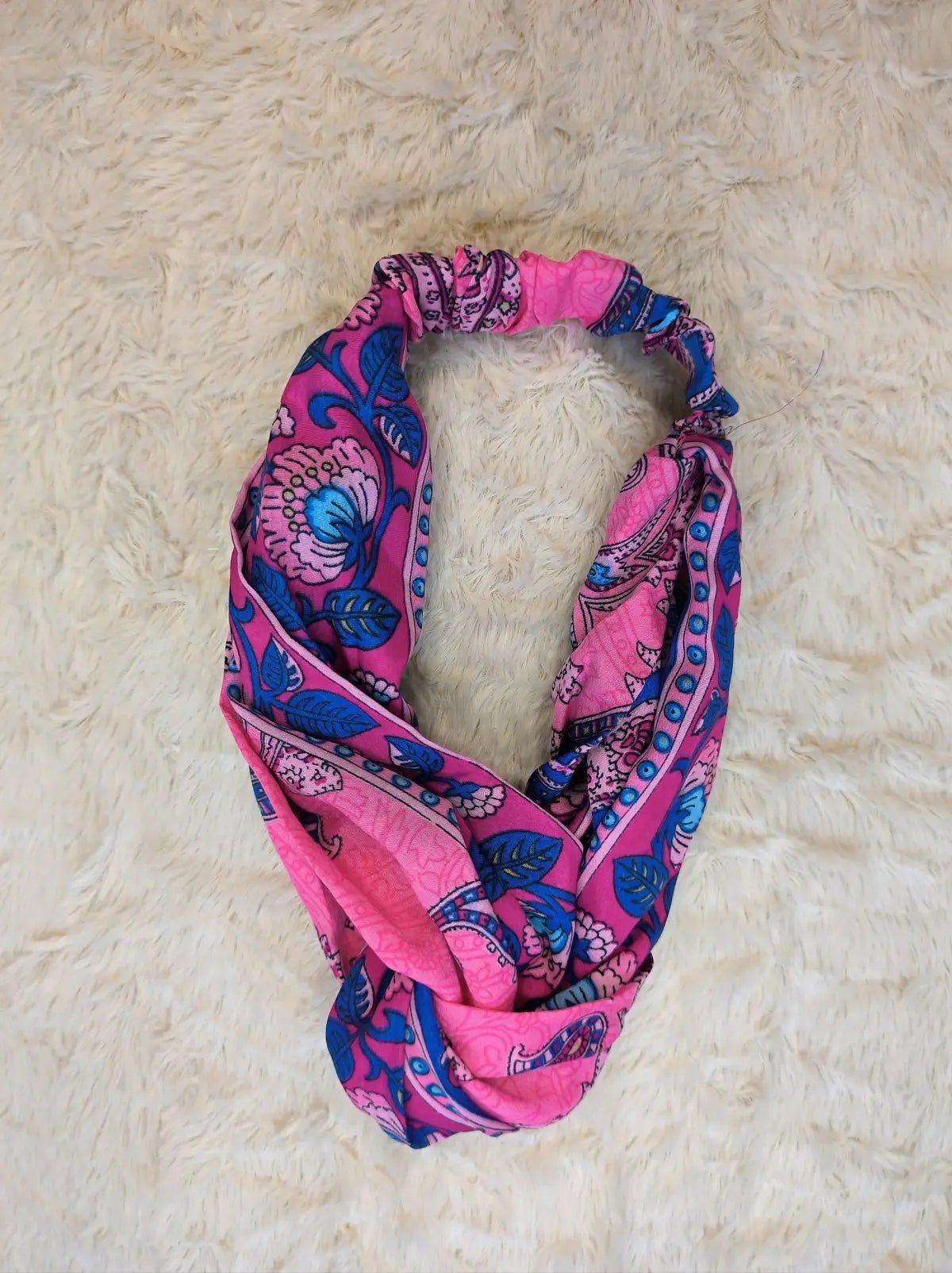 Bohemian Front Knot Handmade Recycled Vintage Silk Sari Headband Hair Accessories Cute Girly Bridesmaids Gift - Set of 3