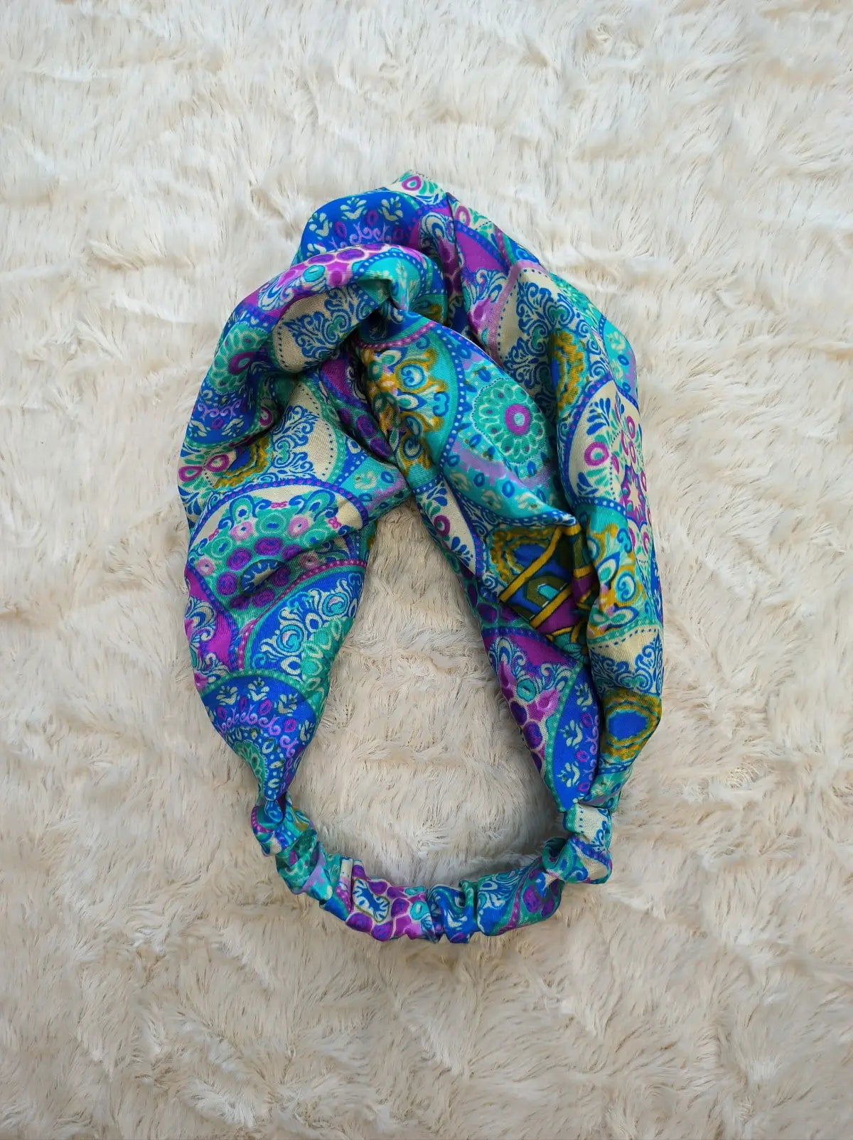 Bohemian Front Knot Handmade Recycled Vintage Silk Sari Headband Hair Accessories Cute Girly Bridesmaids Gift - Set of 3
