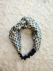 Bohemian Front Knot Handmade Recycled Vintage Silk Sari Headband Hair Accessories Cute Girly Bridesmaids Gift - Set of 3