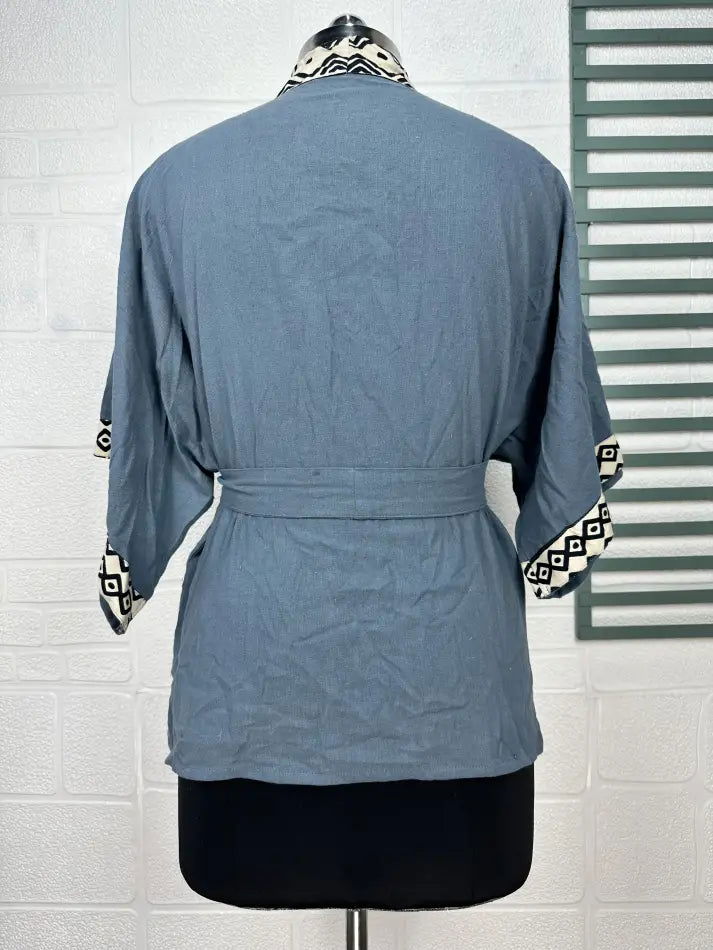 Boho Chic Jute Kimono Handstitch Organic Stylish Lightweight Sustainable Fashion For All Occasions | Perfect Gift For Her