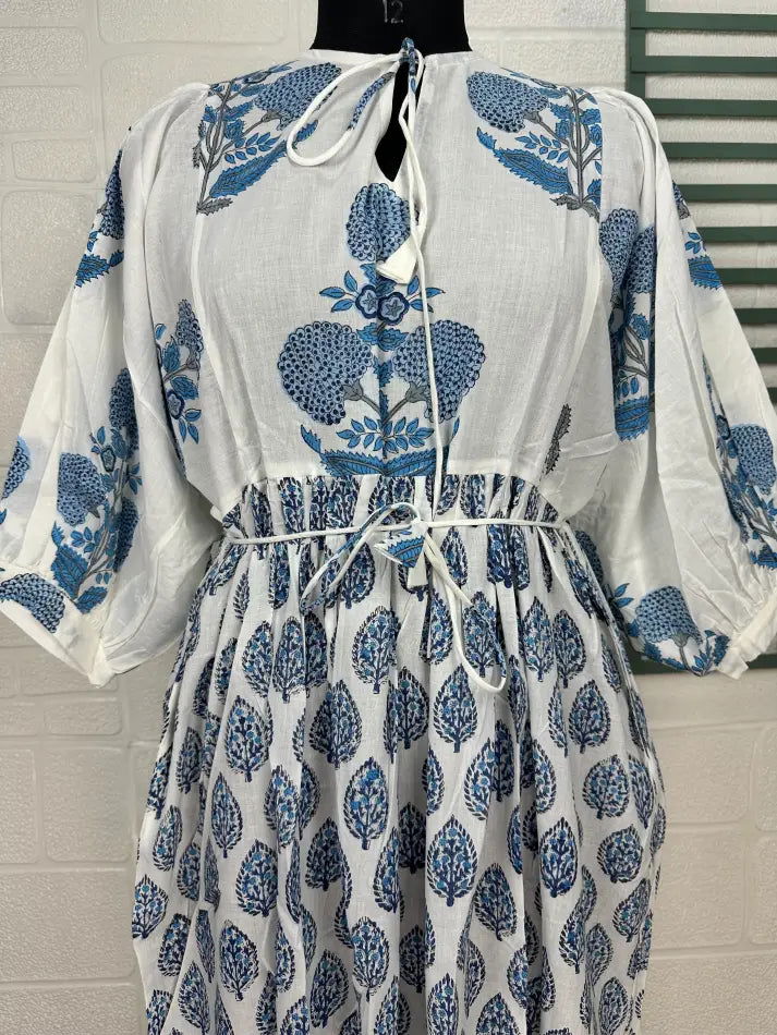 Boho Pure Cotton Maxi Dress Soft Breathable Sustainable Clothing For All Occasions | Perfect Gift For Her