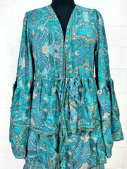 Boho Ruffle Kimono Girly Chic Frill Duster cardigan For Women | Everyday Wear, Beach Resort Coverup | Perfect Bridesmaids