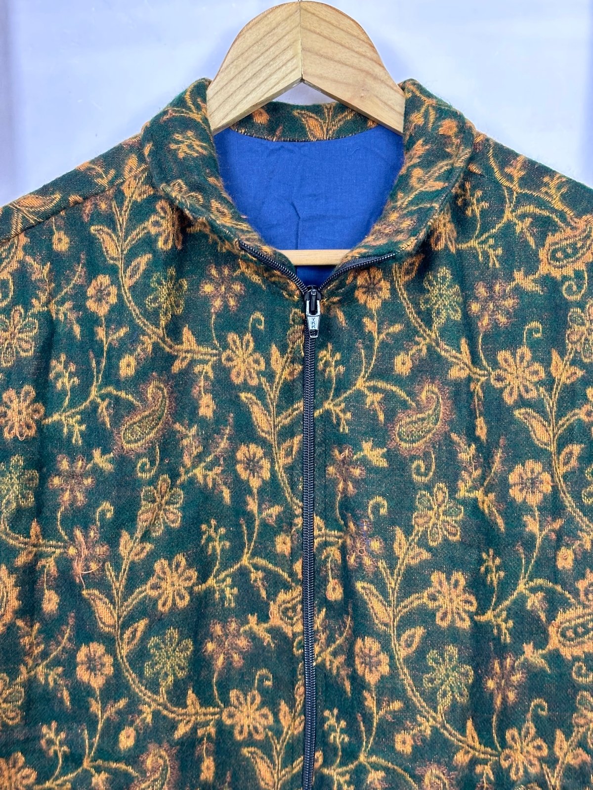 Cozy Yak Wool Blend Bomber Bolero Jacket | Warm Comfy Soft Winter Fashion Casual Party Wear | Boho Chic Paisley Floral Black Rust Jacket