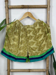 Men's Silk Blend Boho Short Boxer, Nightwear, Loungewear ,Beachwear ,Housewear ,Fitnesswear ,Holidays wear or Everyday Use | S/M Size