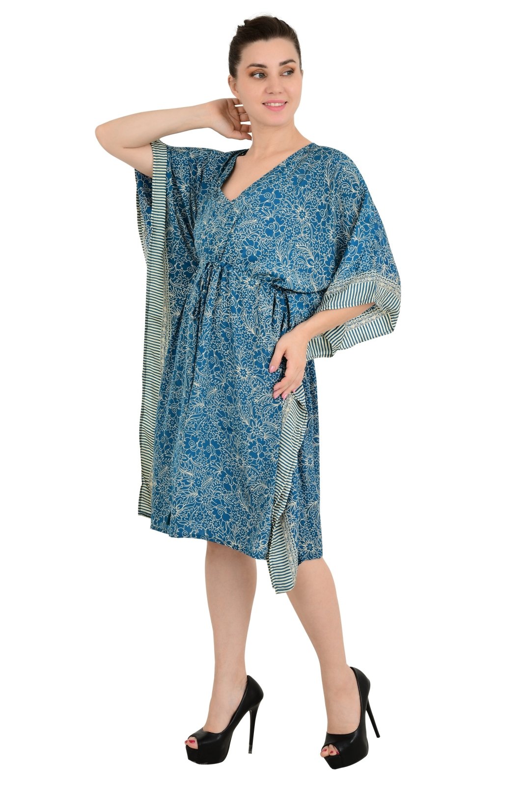 New Silk Blend Kaftan Ultimate Luxury Loungewear for Beach Nightwear Nighty Soft Light Flowy Gown Romantic Gift Her Anniversary | Hens Party
