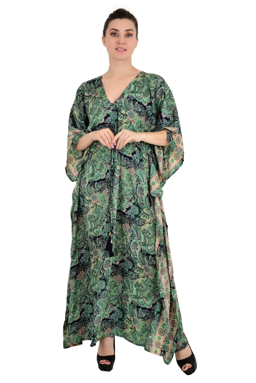 New Silk Blend Kaftan Ultimate Luxury Loungewear for Beach Nightwear Nighty Soft Light Flowy Gown Romantic Gift Her Anniversary | Hens Party